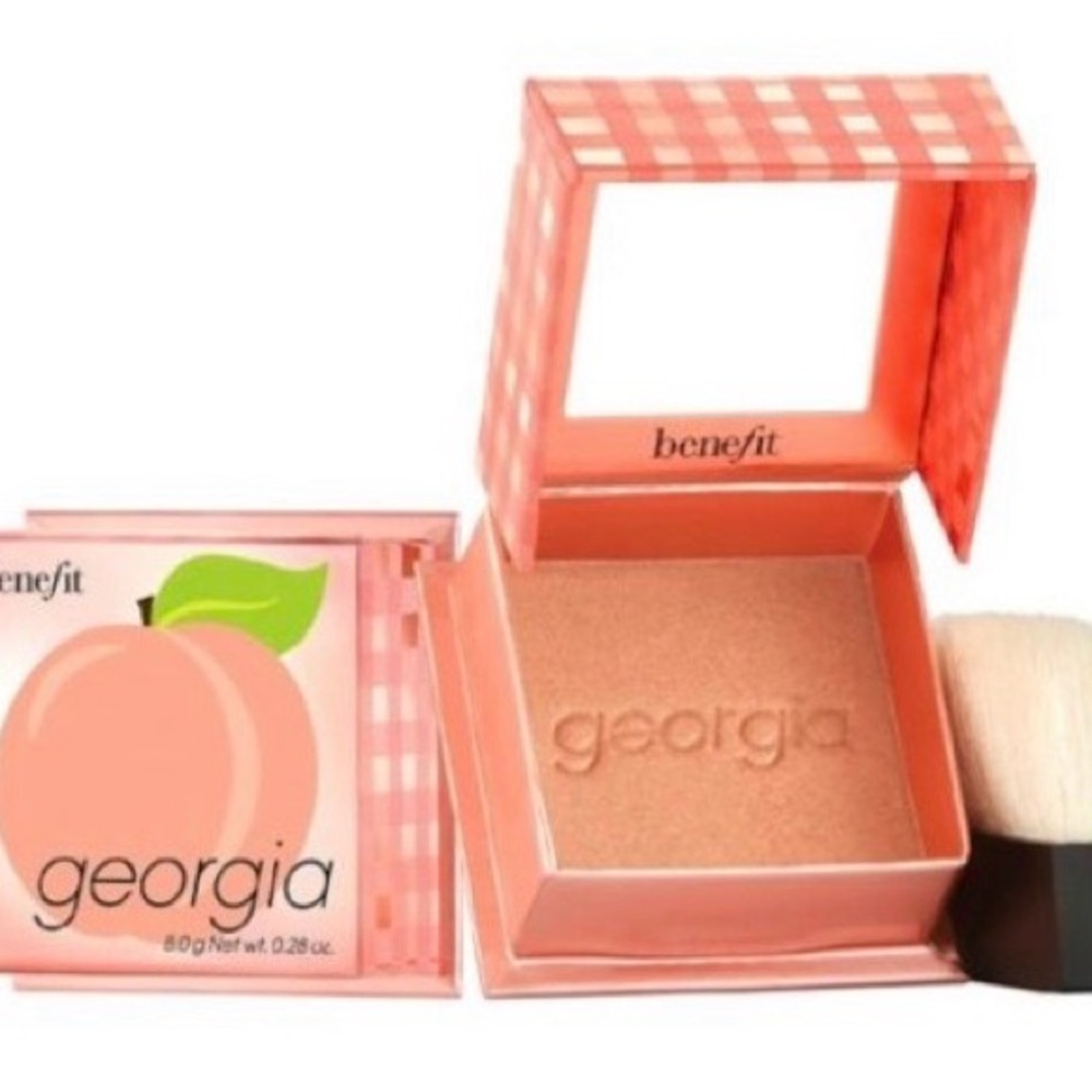 VAULTED ~ benefit ~ ‘GEORGIA’ Golden Peach Blush Blush Couleur Pêche Dorée ~ NIB